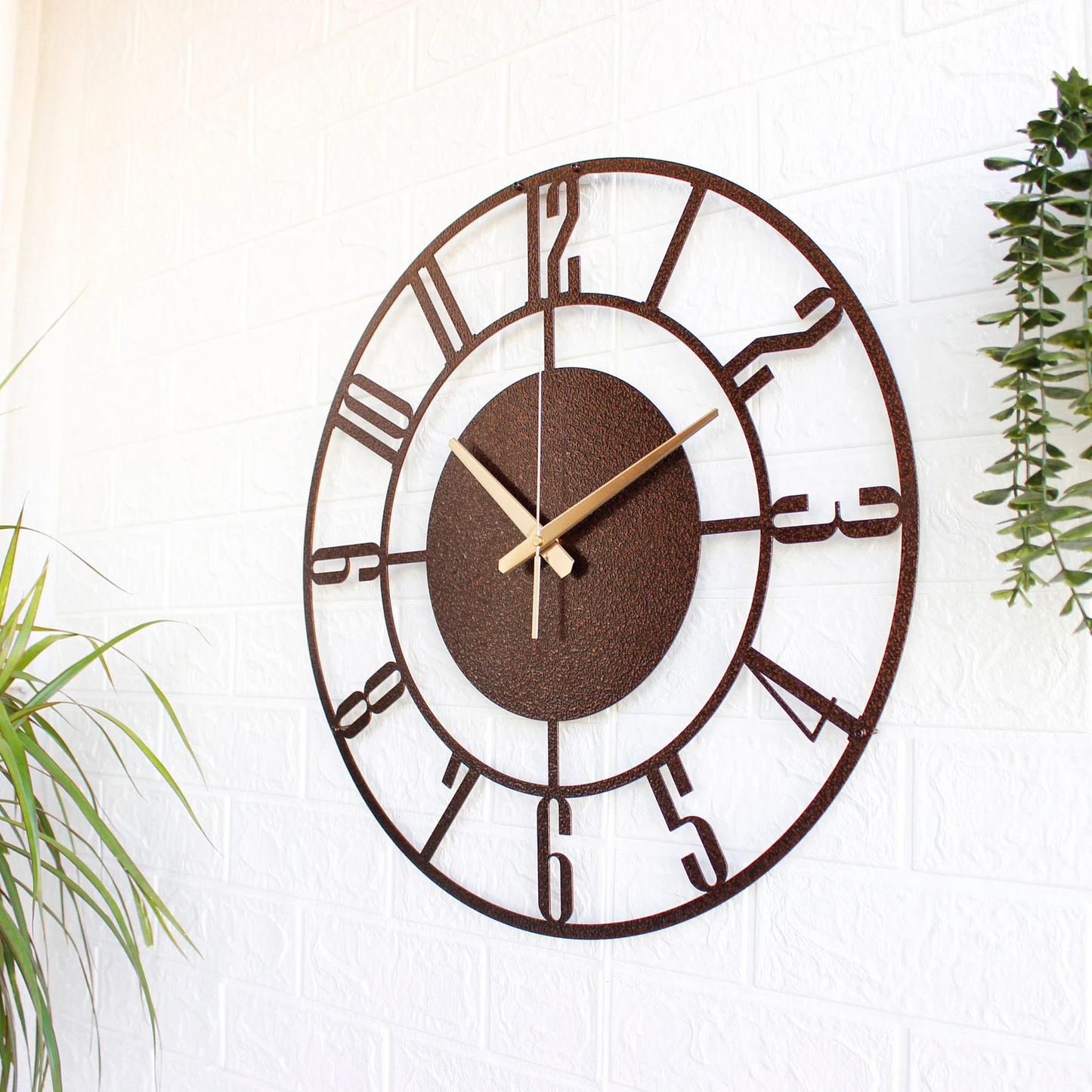 Ortario Unique Copper Wall Clock