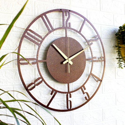 Ortario Unique Copper Wall Clock